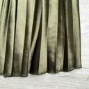 Small Olive Regina Metallic Midi Skirt