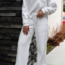 Medium White Hannah 2 Piece Comfy Set