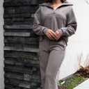 Large Mocha Hannah 2 Piece Comfy Set