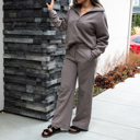 Large Mocha Hannah 2 Piece Comfy Set