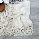 One Size Fits Most Ivory Breanna Embroidered Kimono