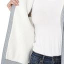 Medium Gray Sherpa lined Zip-up Hoodie