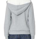 Medium Gray Sherpa lined Zip-up Hoodie