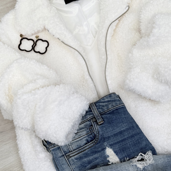 Julie Sherpa like Cozy zip up Jacket