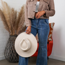 Medium Coco Lyssa Suede Trucker Jacket