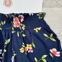 Large Navy Lily Floral Shorts