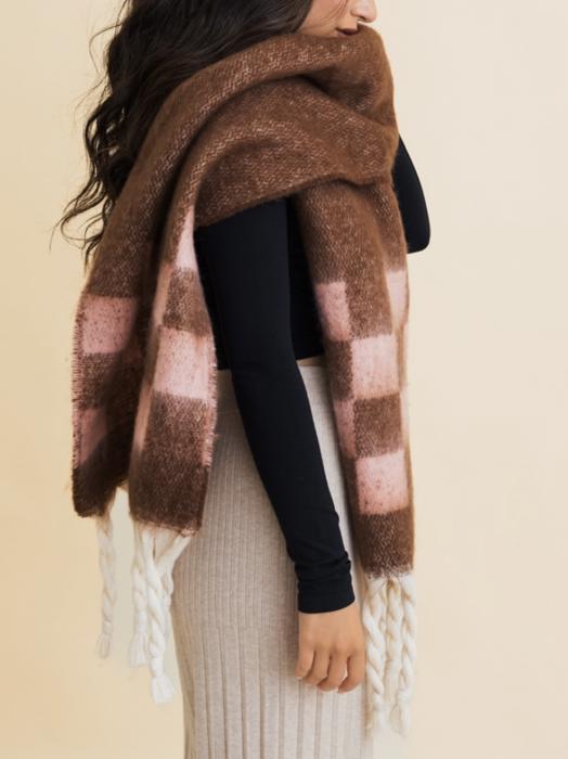 Regina Checker Chunky Skarf