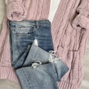 Small Blush Buttery Soft Cable knit Cardigan