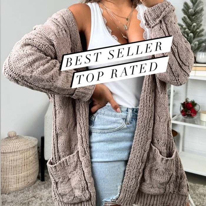 Buttery Soft Cable knit Cardigan
