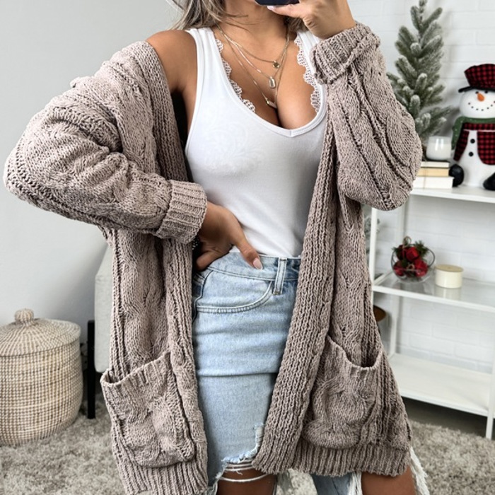 Buttery Soft Cable knit Cardigan