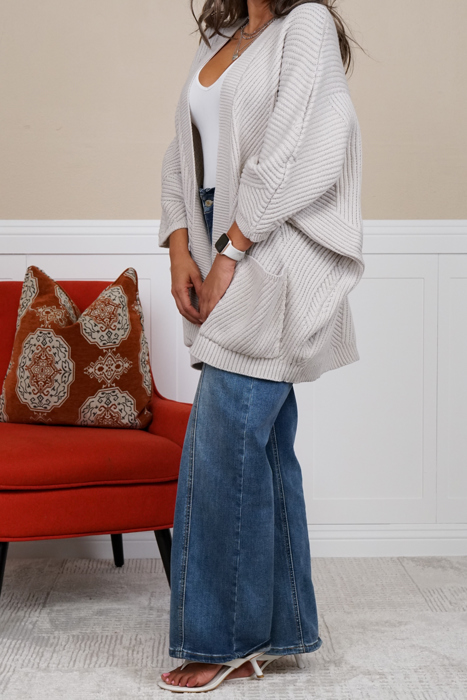 Catalina Ribbed Knit Cardigan