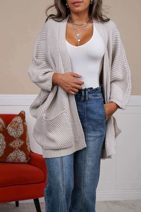 Catalina Ribbed Knit Cardigan