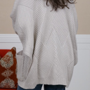 One Size Fits Most Oatmeal Catalina Ribbed Knit Cardigan