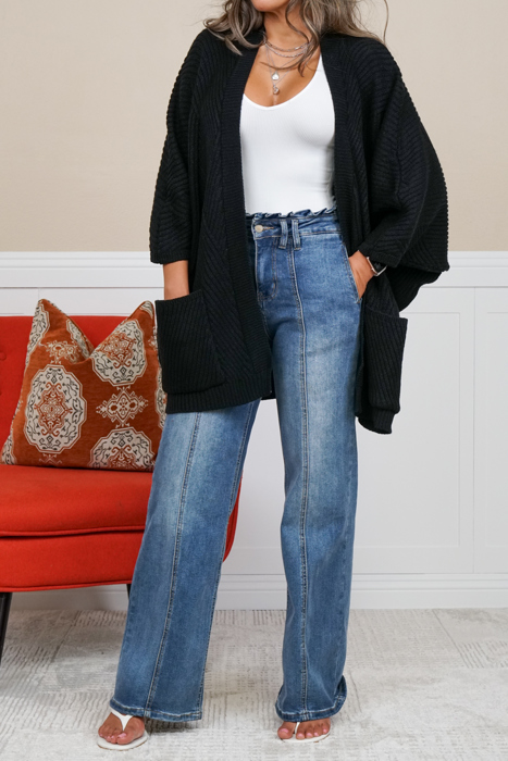 Catalina Ribbed Knit Cardigan