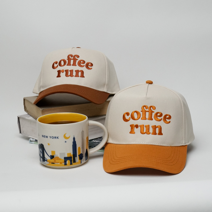 Coffee Run Snapback A Frame  Baseball Hat