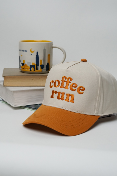 Coffee Run Snapback A Frame  Baseball Hat