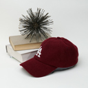 Burgundy Los Angeles Adjustable Strap Baseball Cap