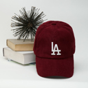 Burgundy Los Angeles Adjustable Strap Baseball Cap