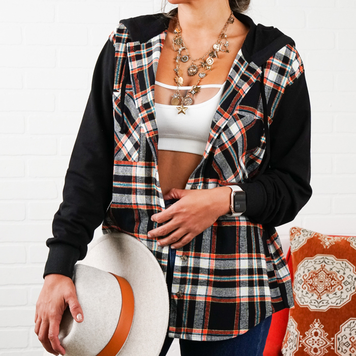 Brooke Hooded Flannel