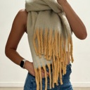 Mustard Cloudy Soft Jumbo Scarf