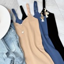 One Size Fits Most Black Ribbed Onesie Romper