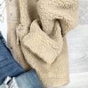 Small Khaki Melissa Bolero Sherpa Jacket