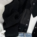 Small Black Melissa Bolero Sherpa Jacket