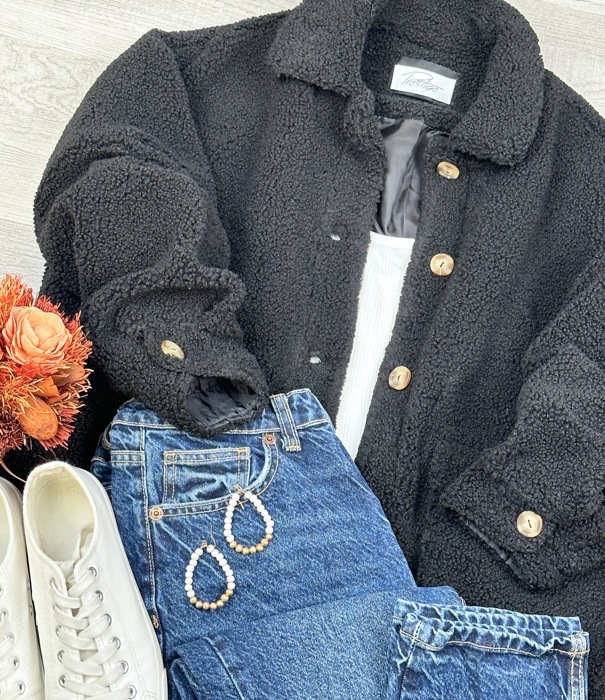 Sophia Oversized Sherpa Jacket