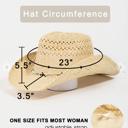 Natural Lexie Beaded Rope Straw Braid Western Cowboy Hat