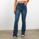 Large Blue Bella Rhinestone Flair bottom Jeans