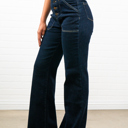 Small Jamelia Cuffed High Waisted Wide Bottom Jeans