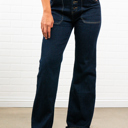 Medium Jamelia Cuffed High Waisted Wide Bottom Jeans