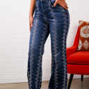 Small Blue Shelby Rhinestone Straight-Leg Jeans
