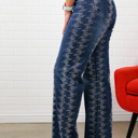 Medium Blue Shelby Rhinestone Straight-Leg Jeans