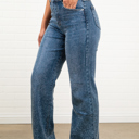 Small Angel Straight Leg Light Wash High Waisted Denim