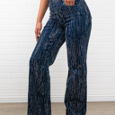 Small Blue Trinity Rhinestone Straight Jeans