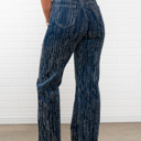 Medium Blue Trinity Rhinestone Straight Jeans