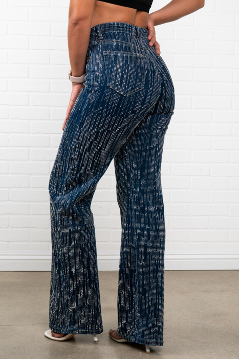 Trinity Rhinestone Straight Jeans