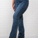 Small Blue Evelyn Rhinestone Flair bottom Jeans