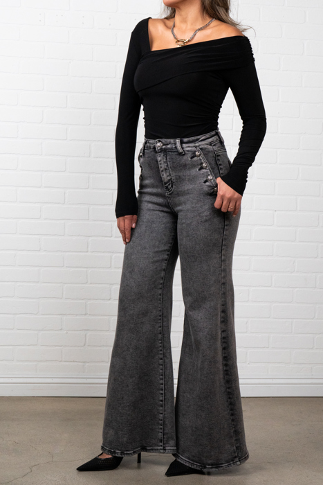 Lauren Long Sleeve Off-Shoulder Top