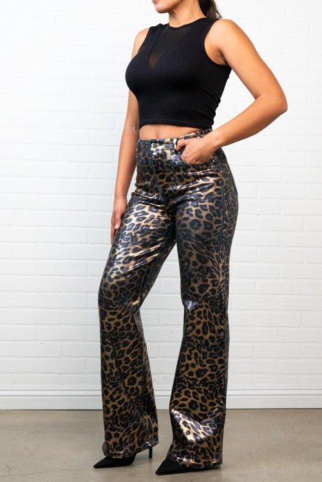 Kristina Leopard Print Jeans