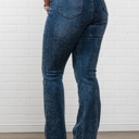 XL Blue Evelyn Rhinestone Flair bottom Jeans