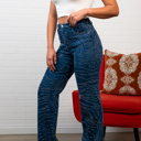 Large Blue Natalia StraightLeg Jeans