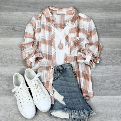 Tarah Long Sleeve Fall Button up