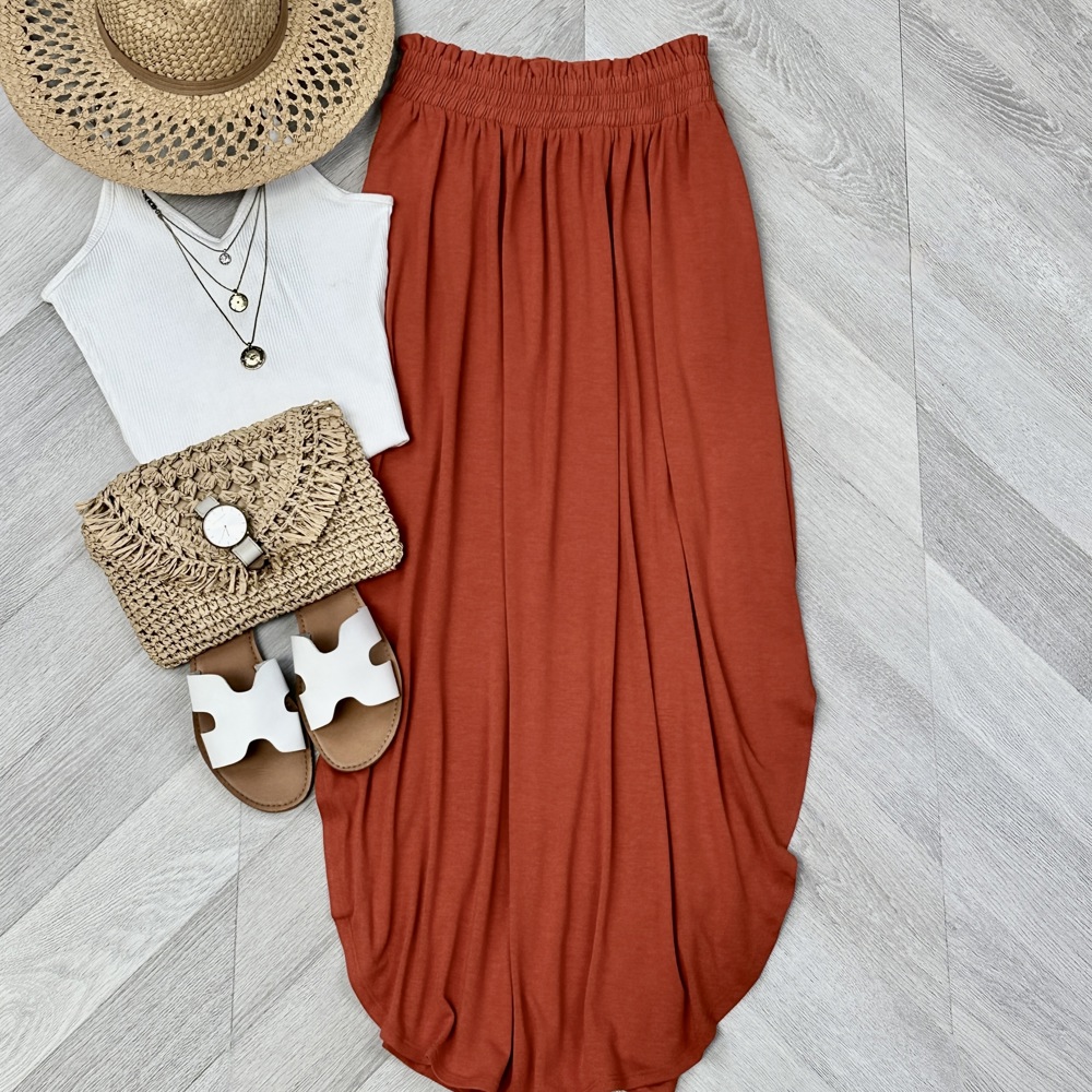 Comfy Pocket Maxi Skirt 