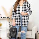 Black M-L Regi Super soft Plaid button up