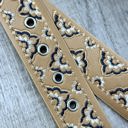 One Size Fits Most Tan Ashley Embroidered Faux Leather Belt