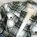 Large Hunter Sherpa Plaid Button Up Jacket