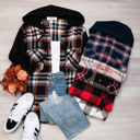  Button Up Oversized Hooded Flannel Bundle
