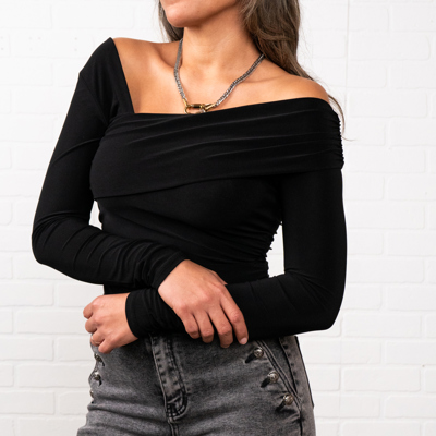 Lauren Long Sleeve Off-Shoulder Top